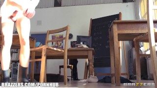 Gorgeous British prof Jasmine Jae fucks one her students